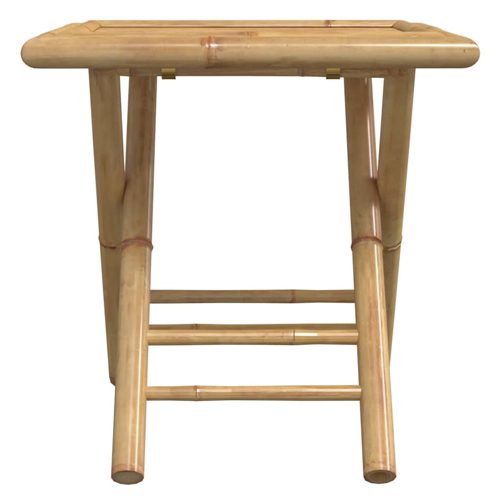 Set da Bistrot Pieghevole 3pz con Cuscini Grigio Scuro Bambù | homemem39