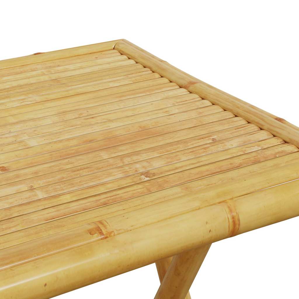 Set da Bistrot Pieghevole 3pz con Cuscini Grigio Scuro Bambù | homemem39