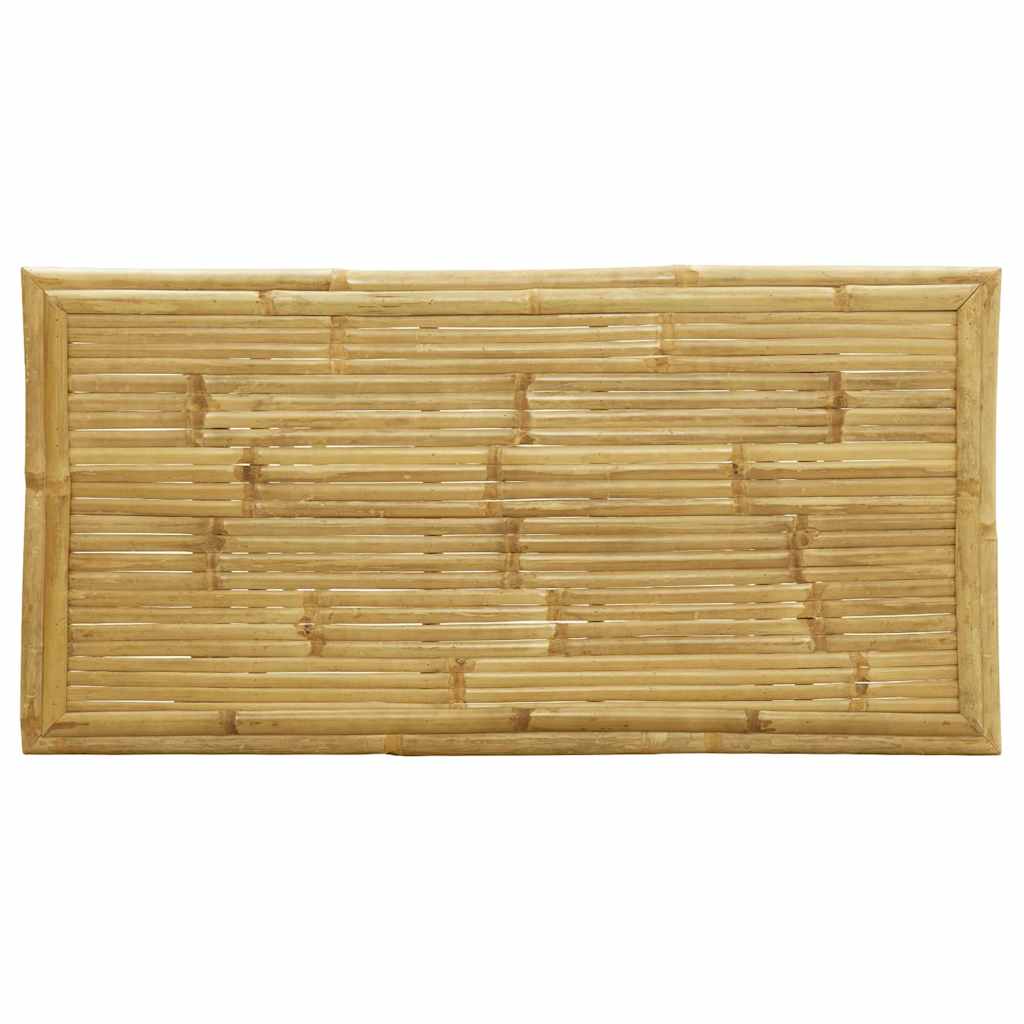 Set da Bistrot Pieghevole 5 pz Cuscini Bianco Crema in Bambù - homemem39