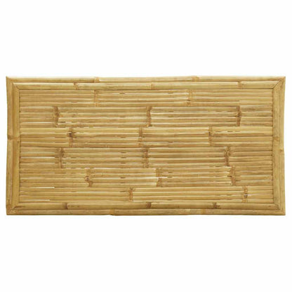 Set da Bistrot Pieghevole 5 pz Cuscini Bianco Crema in Bambù - homemem39