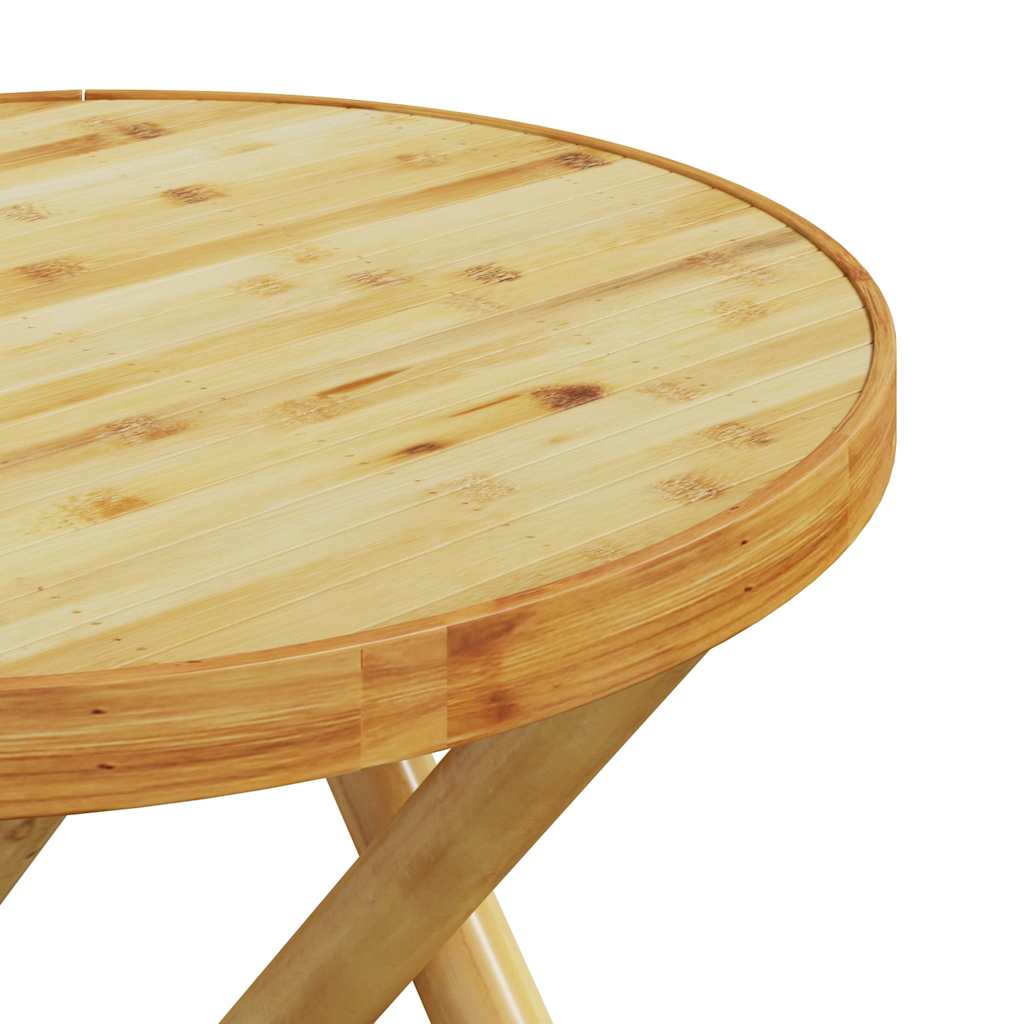 Set da Bistrot Pieghevole 3 pz Cuscini Bianco Crema in Bambù | homemem39
