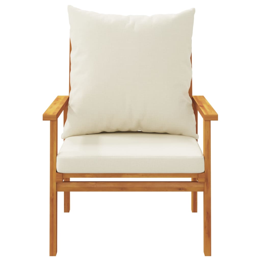 Set Salotto da Giardino 4pz con Cuscini Legno Massello Acacia | homemem39