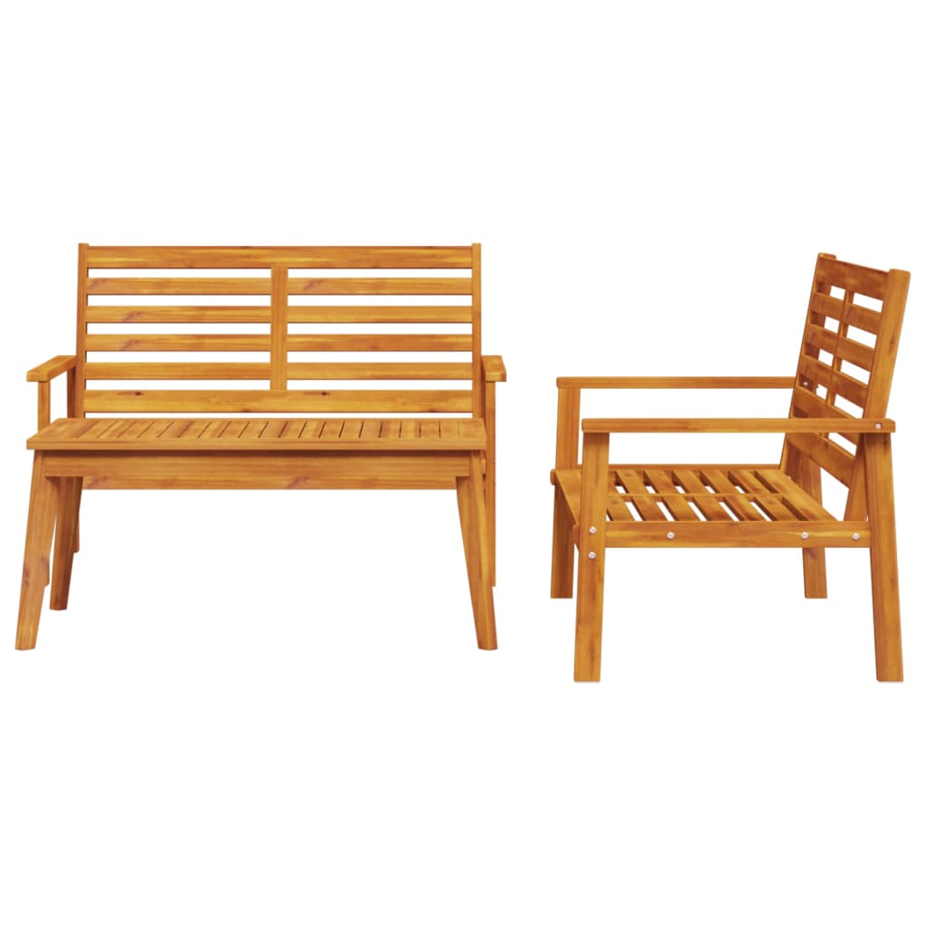 Set da Salotto da Giardino 3 pz in Legno Massello di Acacia | homemem39