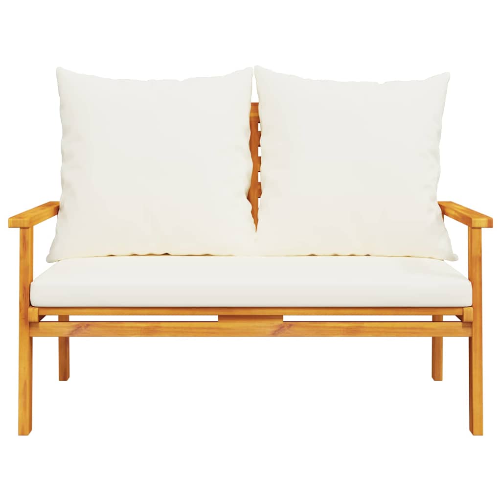 Set Mobili da Giardino 3pz con Cuscini Legno Massello di Acacia | homemem39
