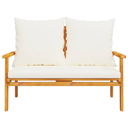 Set Mobili da Giardino 3pz con Cuscini Legno Massello di Acacia | homemem39