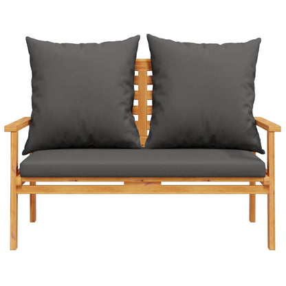 Set Mobili da Giardino 3pz con Cuscini Legno Massello di Acacia - homemem39