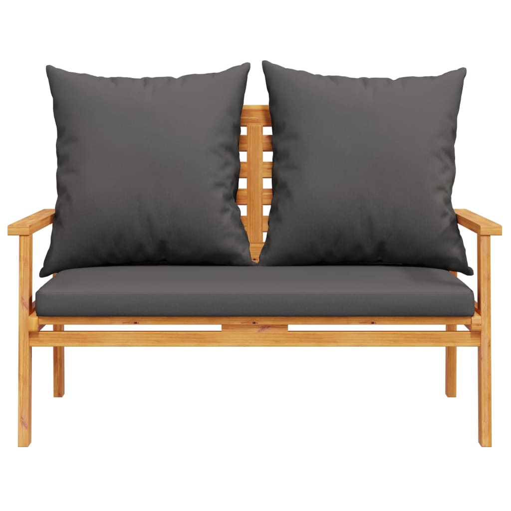 Set Salotto da Giardino 5 pz con Cuscini Legno Massello Acacia - homemem39