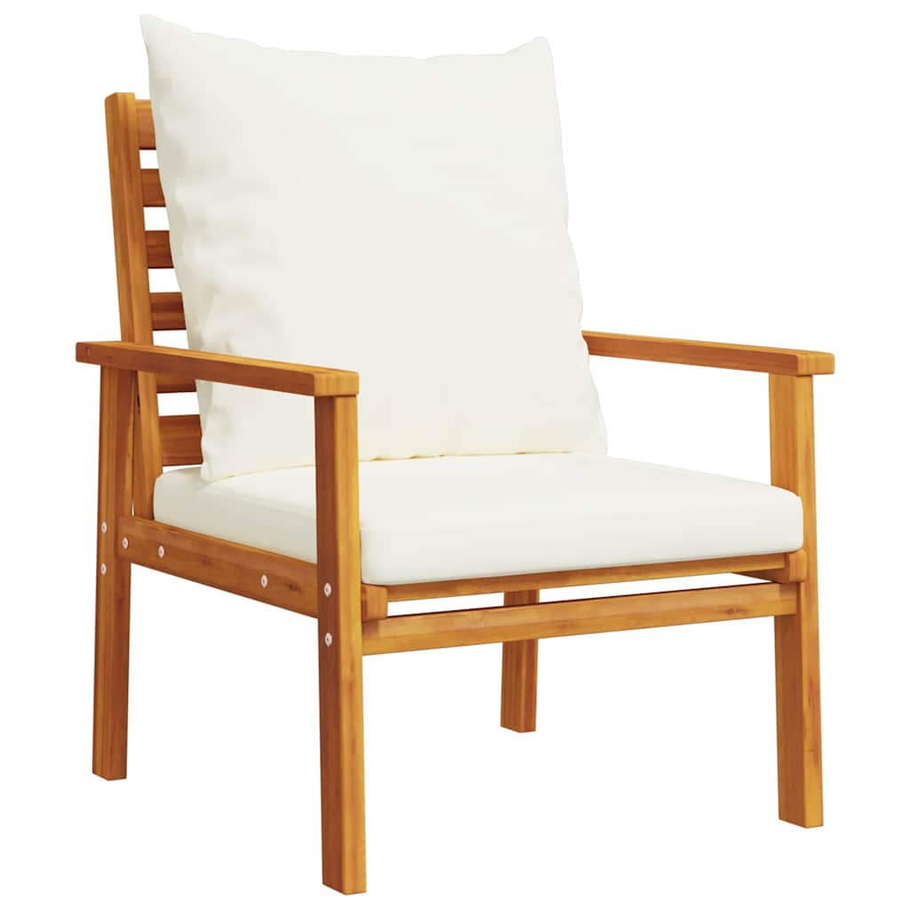 Set Salotto da Giardino 5 pz con Cuscini Legno Massello Acacia | homemem39