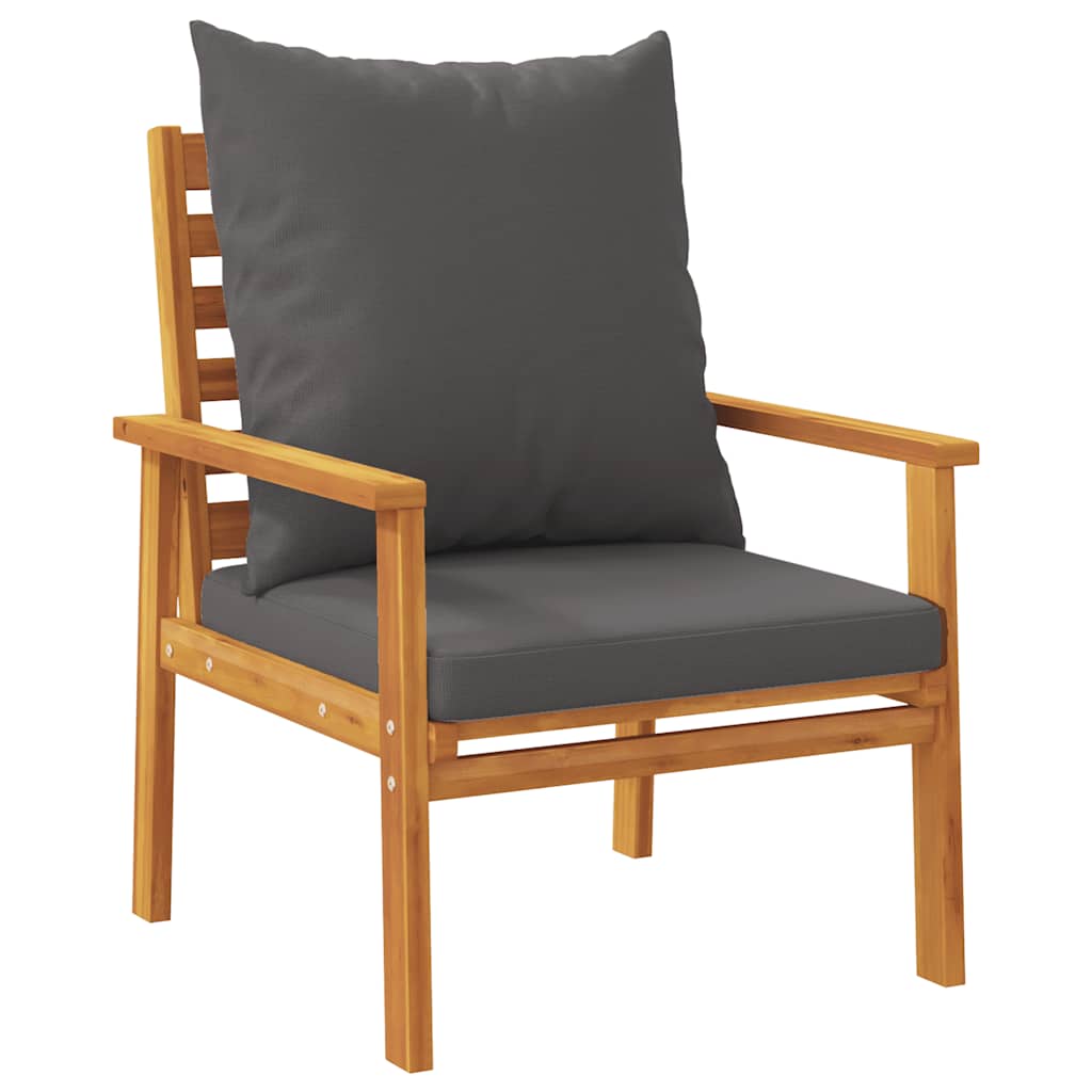 Set Salotto da Giardino 5 pz con Cuscini Legno Massello Acacia | homemem39