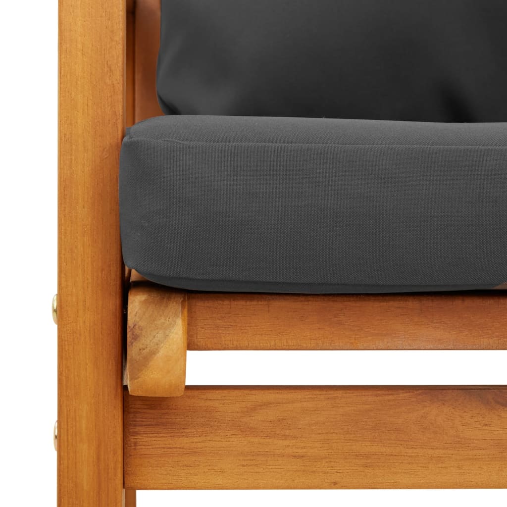 Set Salotto da Giardino 5 pz con Cuscini Legno Massello Acacia | homemem39