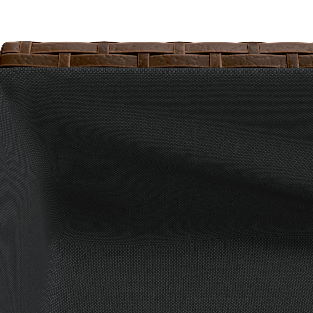 Fioriere Giardino con Ripiani 2pz Marroni 90x40x75cm Polyrattan