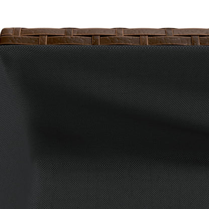 Fioriere Giardino con Ripiani 2pz Marroni 90x40x75cm Polyrattan