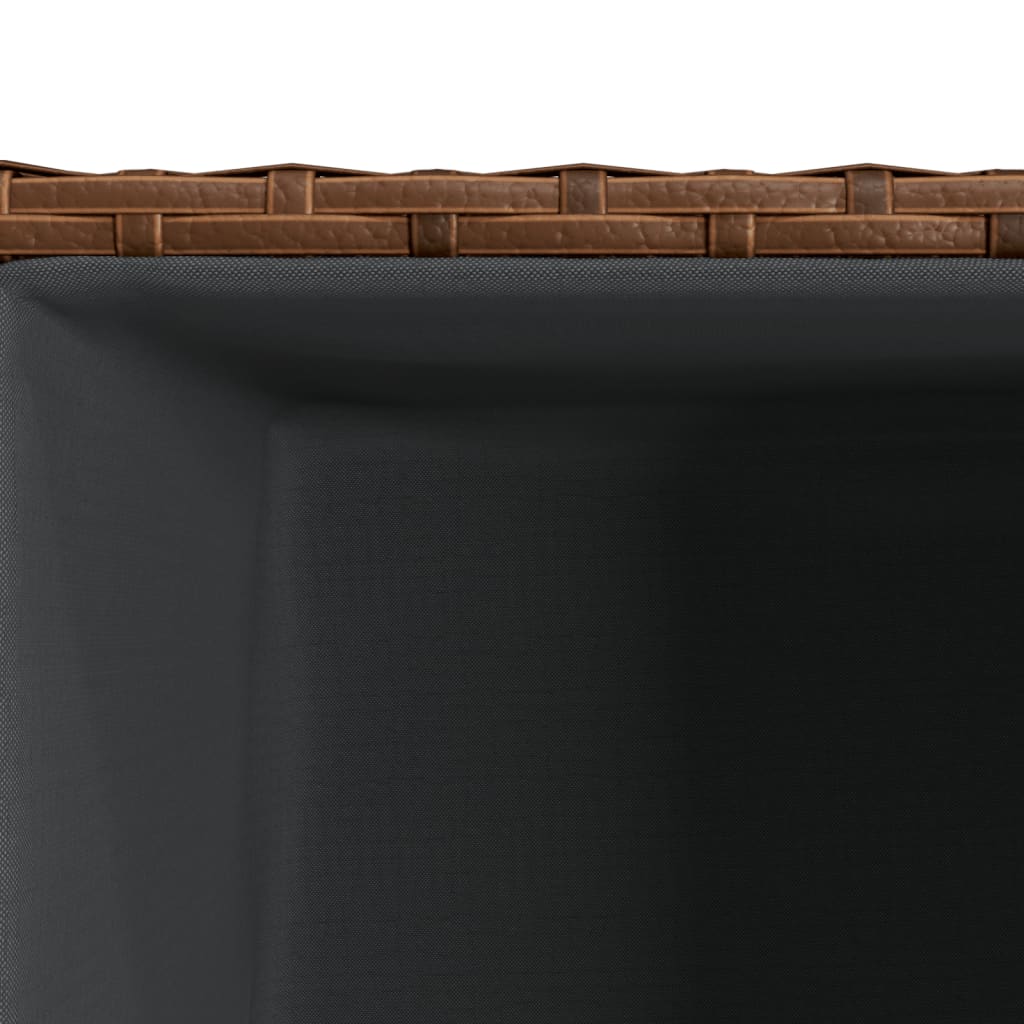 Fioriere da Giardino 2 pz Marrone 30x30x60 cm in Polyrattan