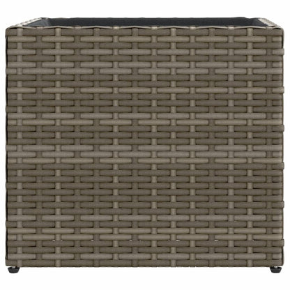 Fioriere da Giardino 2 pz Grigie 36x30x32 cm in Polyrattan