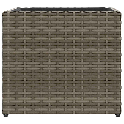 Fioriere da Giardino 2 pz Grigie 36x30x32 cm in Polyrattan
