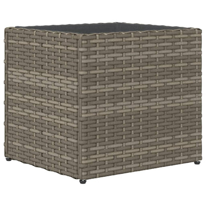 Fioriere da Giardino 2 pz Grigie 36x30x32 cm in Polyrattan