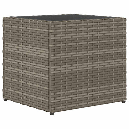 Fioriere da Giardino 2 pz Grigie 36x30x32 cm in Polyrattan