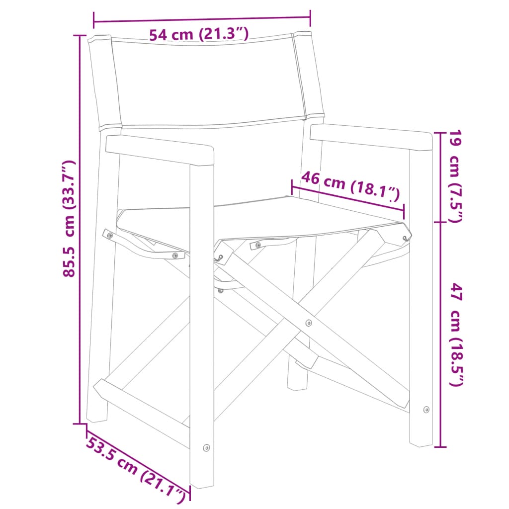 Folding Garden Chairs 6 pcs Dark Gray Fabric