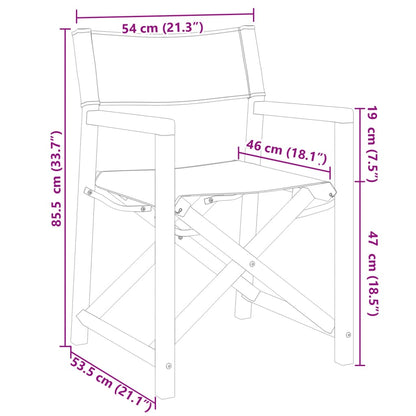 Folding Garden Chairs 6 pcs Dark Gray Fabric