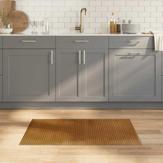 Tappeto Rettangolare Marrone 60x100 cm in Bambù | homemem39