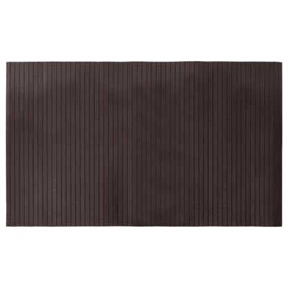 Tappeto Rettangolare Marrone Scuro 60x100 cm in Bambù