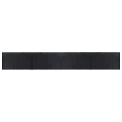 Tappeto Rettangolare Nero 60x400 cm in Bambù