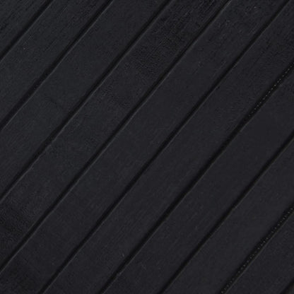 Tappeto Rettangolare Nero 60x400 cm in Bambù | homemem39