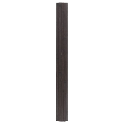 Tappeto Rettangolare Marrone Scuro 60x400 cm in Bambù