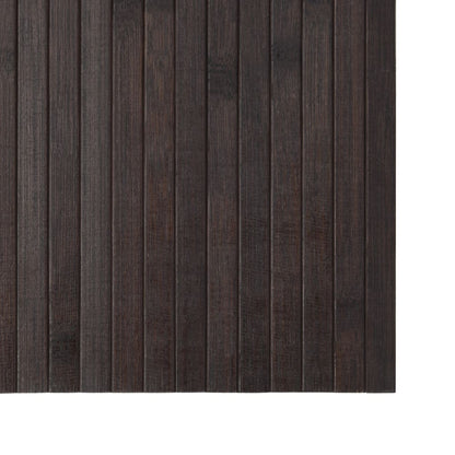 Tappeto Rettangolare Marrone Scuro 60x400 cm in Bambù | homemem39