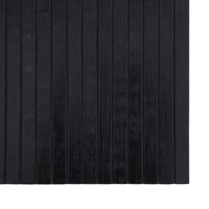 Tappeto Rettangolare Nero 60x500 cm in Bambù - homemem39