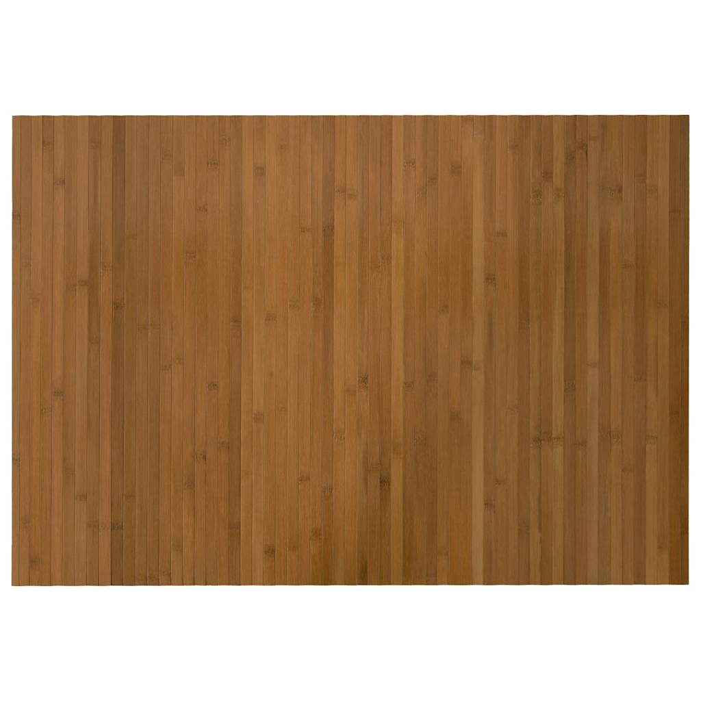 Tappeto Rettangolare Marrone 70x100 cm in Bambù | homemem39
