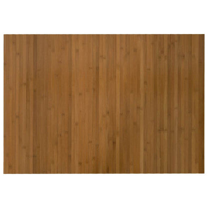 Tappeto Rettangolare Marrone 70x100 cm in Bambù | homemem39