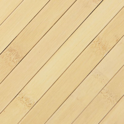 Tappeto Rettangolare Natura Chiaro 70x100 cm in Bambù