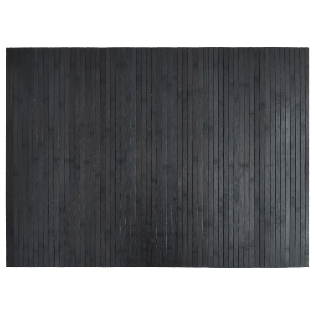 Tappeto Rettangolare Grigio 70x100 cm in Bambù | homemem39