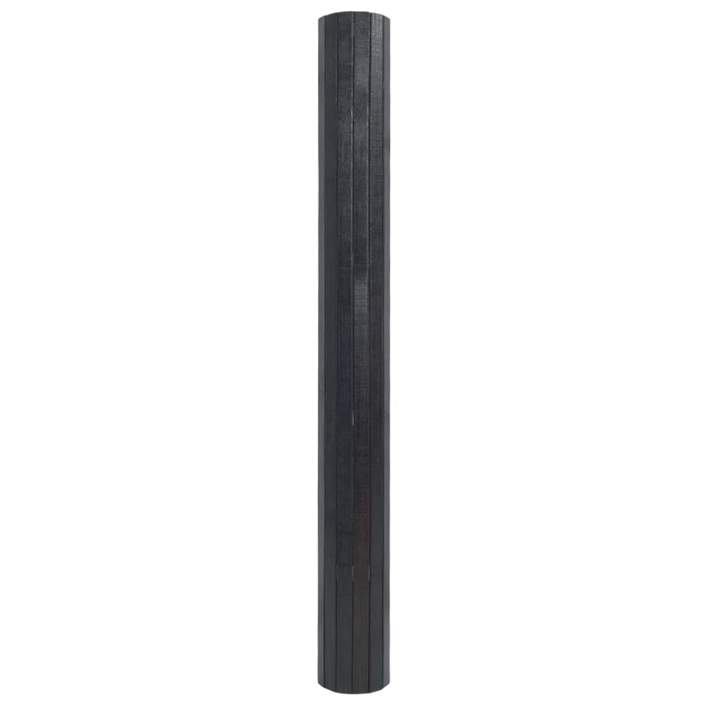 Tappeto Rettangolare Grigio 70x100 cm in Bambù | homemem39