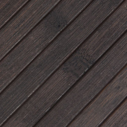 Tappeto Rettangolare Marrone Scuro 70x100 cm in Bambù | homemem39