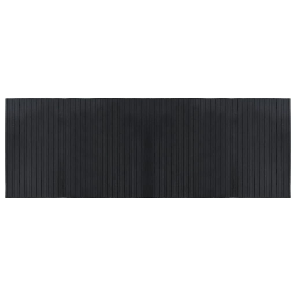 Tappeto Rettangolare Nero 70x200 cm in Bambù