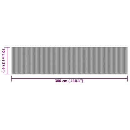 Tappeto Rettangolare Natura 70x300 cm in Bambù