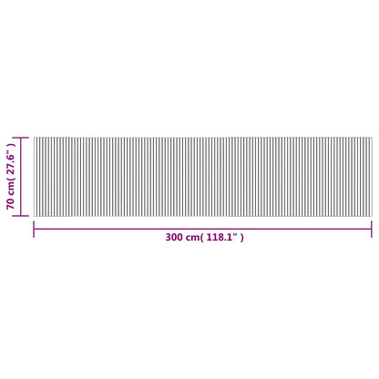 Tappeto Rettangolare Marrone 70x300 cm in Bambù | homemem39