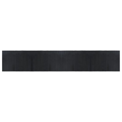 Tappeto Rettangolare Nero 70x400 cm in Bambù | homemem39