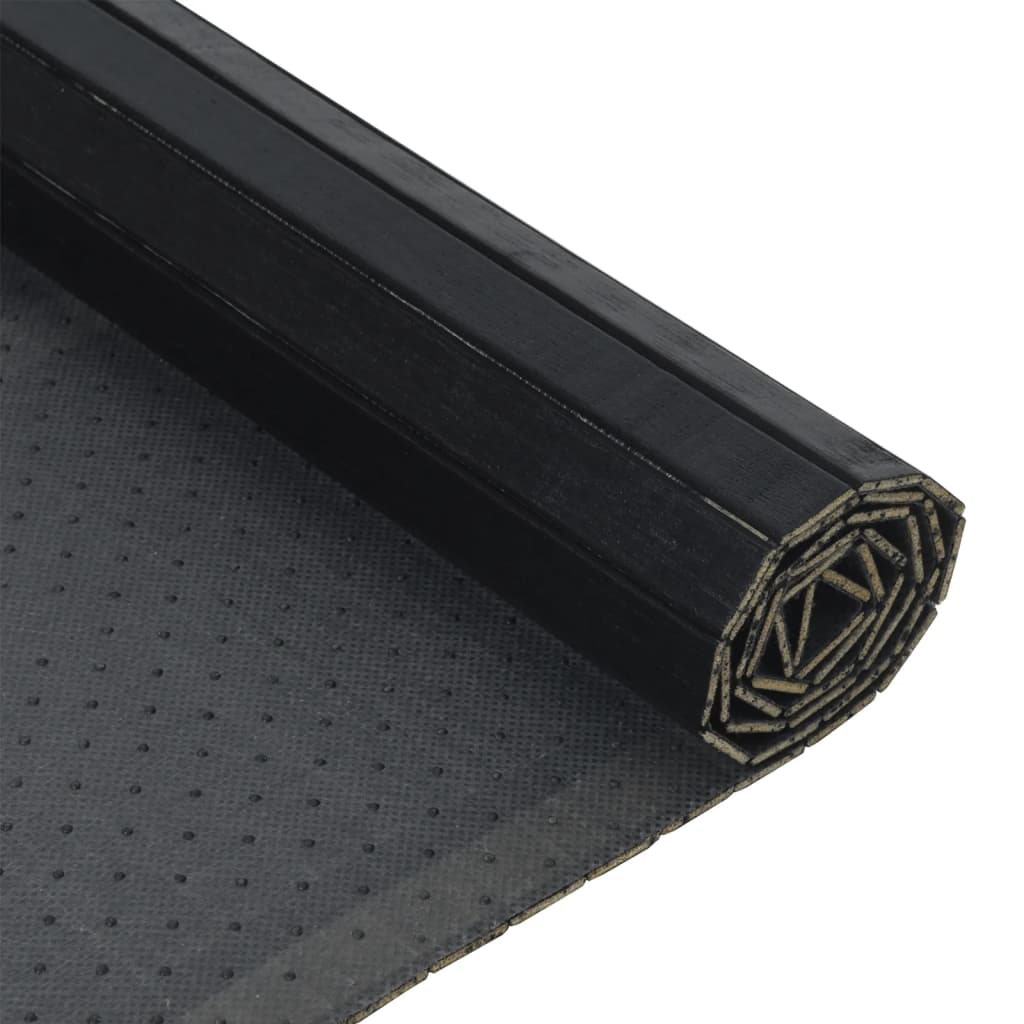 Tappeto Rettangolare Nero 70x400 cm in Bambù | homemem39