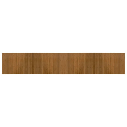 Tappeto Rettangolare Marrone 70x400 cm in Bambù | homemem39