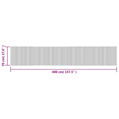 Tappeto Rettangolare Marrone 70x400 cm in Bambù | homemem39