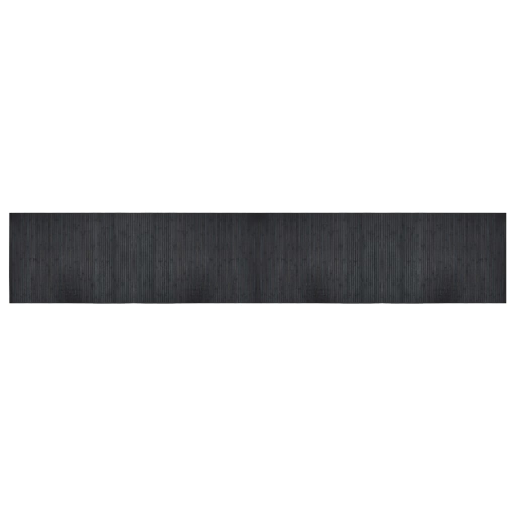 Tappeto Rettangolare Grigio 70x400 cm in Bambù | homemem39