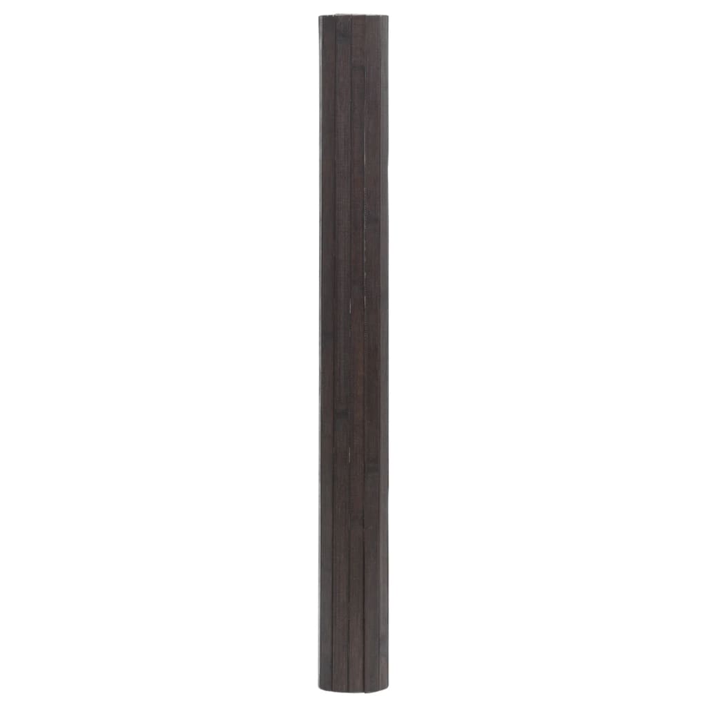 Tappeto Rettangolare Marrone Scuro 70x400 cm in Bambù | homemem39