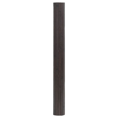 Tappeto Rettangolare Marrone Scuro 70x400 cm in Bambù | homemem39