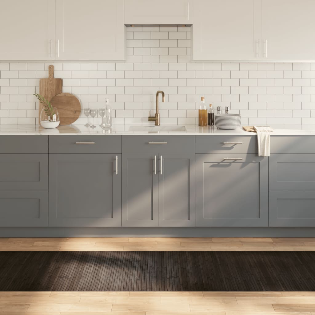 Tappeto Rettangolare Marrone Scuro 70x400 cm in Bambù | homemem39