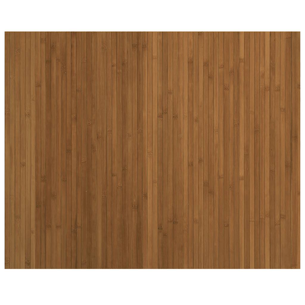 Tappeto Rettangolare Marrone 80x100 cm in Bambù