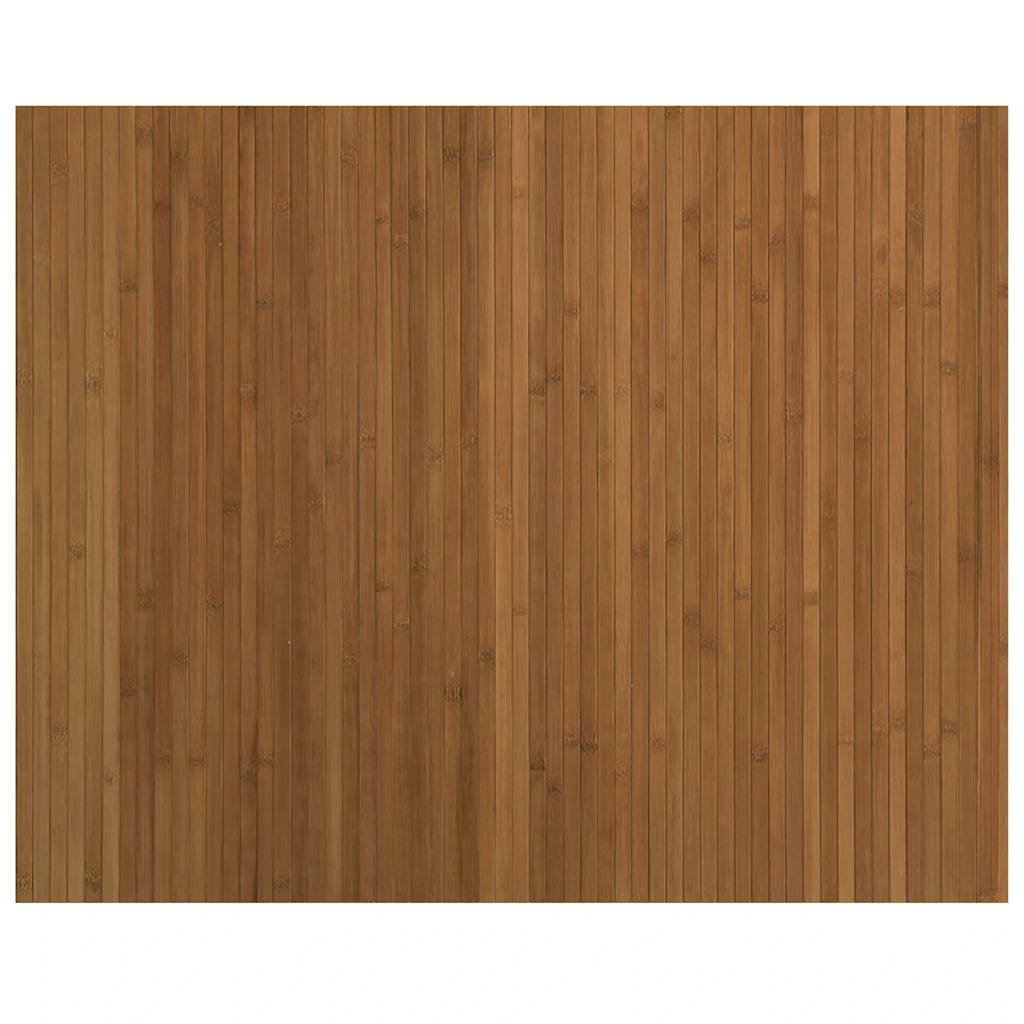 Tappeto Rettangolare Marrone 80x100 cm in Bambù | homemem39