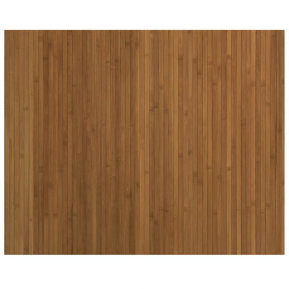 Tappeto Rettangolare Marrone 80x100 cm in Bambù | homemem39